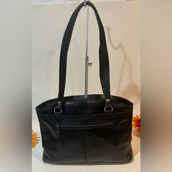 Patricia Nash Black Leather Tote Shoulder Bag Large Everyday Carryall - Picture 6 of 9